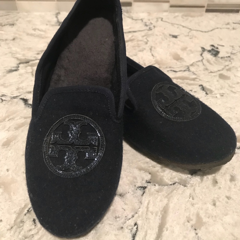 Tory Burch Navy Loafers